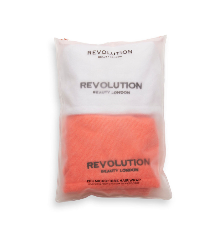 Comprar Revolution Haircare - Pacote de toalha de microfibra para cabelo -  Branco e Coral