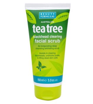 Beauty Formulas- Tea Tree Blackhead clearing Facial Scrub