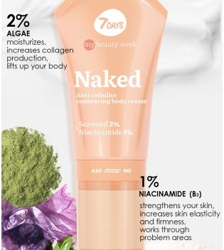 7DAYS - *My Beauty Week* - Creme roll-on corporal anticelulite - Naked