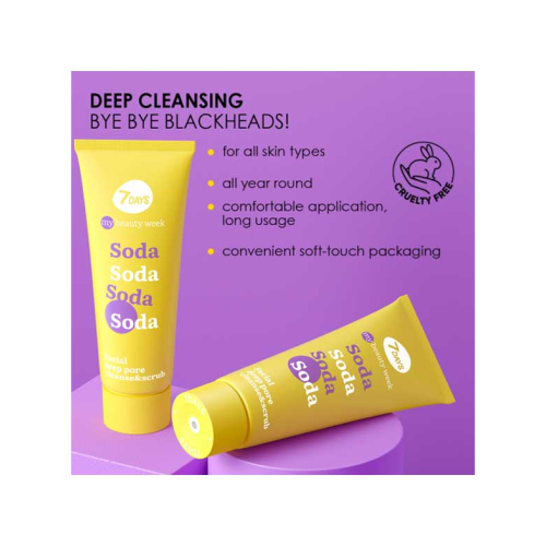 7DAYS - *My Beauty Week* - Esfoliante Facial de Limpeza de Poros Soda