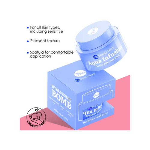 7DAYS - *My Beauty Week* - Máscara Facial Hidratante 2 em 1 Aqua Infusion