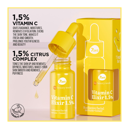 7DAYS - *My Beauty Week* - Sérum facial iluminador e tonificante Re-Vita C