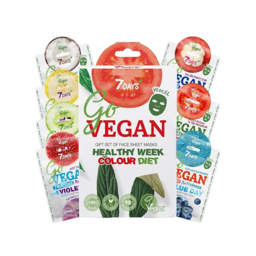 7DAYS - Conjunto de Máscara Facial  Go Vegan Healthy Week Colour Diet