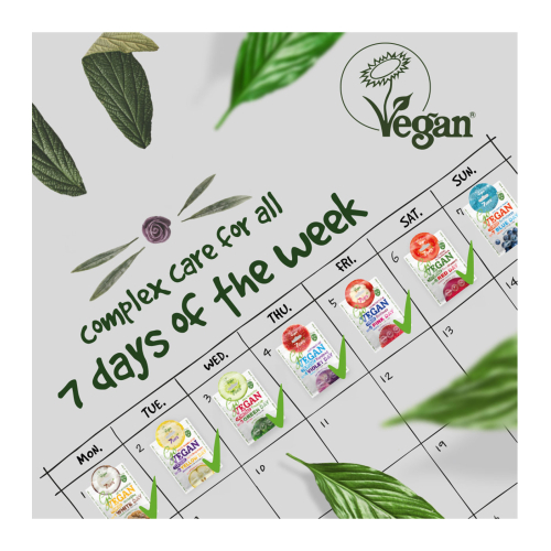 7DAYS - Conjunto de Máscara Facial  Go Vegan Healthy Week Colour Diet