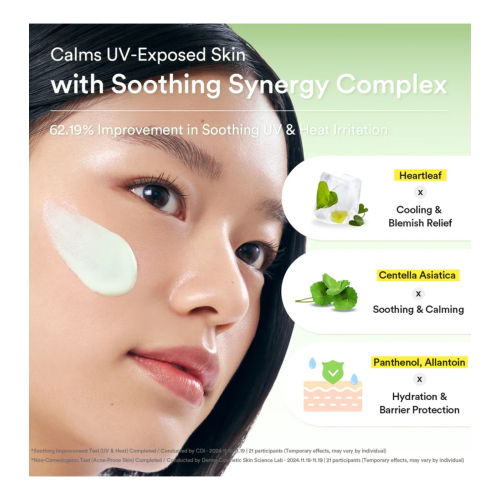 Abib - Protetor solar facial Heartleaf Mild SPF50+ PA++++