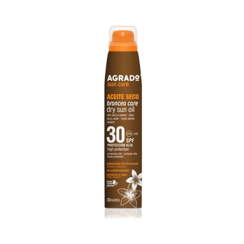 Agrado - Névoa de óleo seco intensificador de bronzeamento FPS30