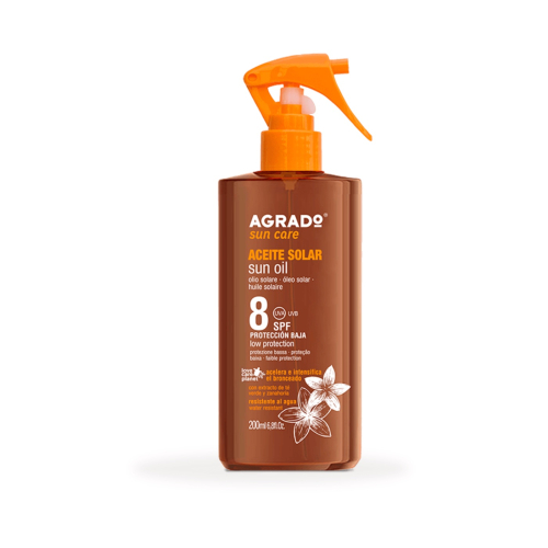 Agrado - Óleo solar acelerador de bronzeamento FPS8