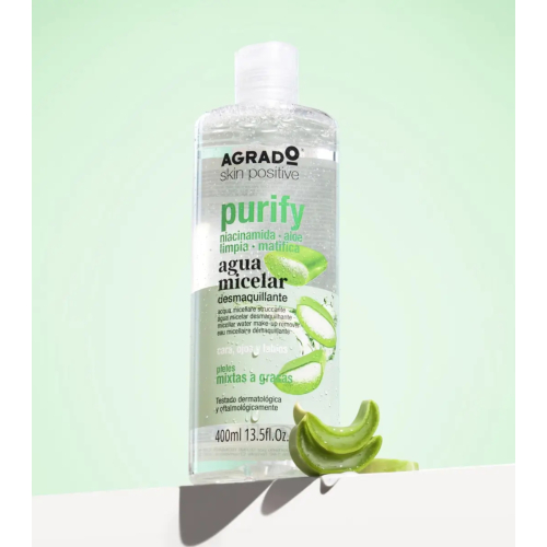 Agrado  - Água micelar de limpeza Purify - Pele mista e oleosa
