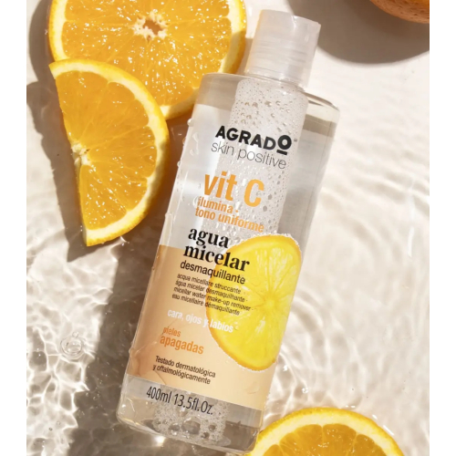 Agrado - Água micelar de limpeza vit C - Pele opaca