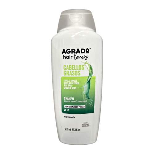 Agrado - Shampoo de uso frequente para cabelos oleosos - 750ml