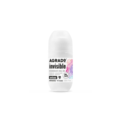 Agrado - Desodorante roll-on antitranspirante Invisible