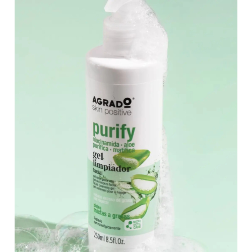 Agrado - Gel de Limpeza Facial Purify - Pele Mista a Oleosa