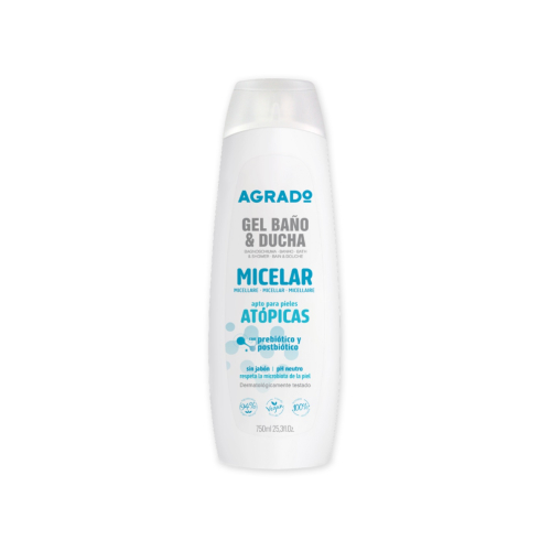 Agrado - Gel micelar de banho e duche Pele Atópica - 750ml
