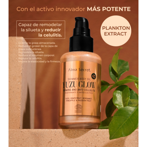 Alma Secret - Óleo corporal reafirmante e anticelulite com Shimmer Yuzu Glow