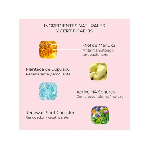 Alma Secret - Bálsamo Reparador para os Lábios Manuka Lip Balm - Morango