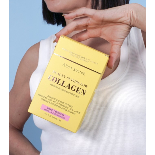 Alma Secret - *Beauty Super Glow Collagen* - Suplemento alimentar - Manga e maracujá
