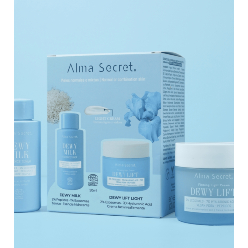 Alma Secret - Peito Mini Dewy Milk & Dewy Lift Light Cream - Pele normal a mista