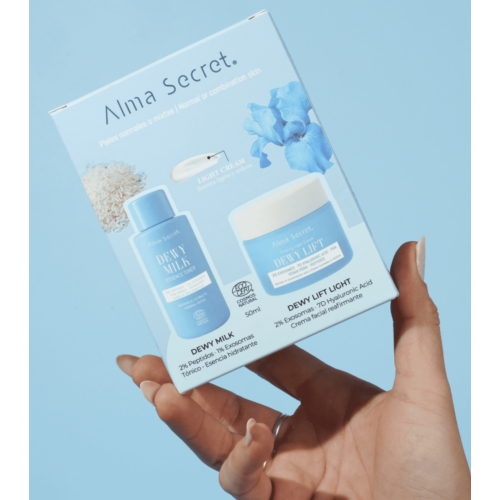 Alma Secret - Peito Mini Dewy Milk & Dewy Lift Light Cream - Pele normal a mista