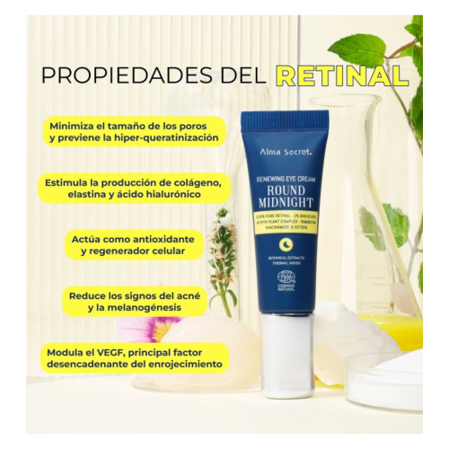 Alma Secret - Contorno de olhos com retinal Round Midnight