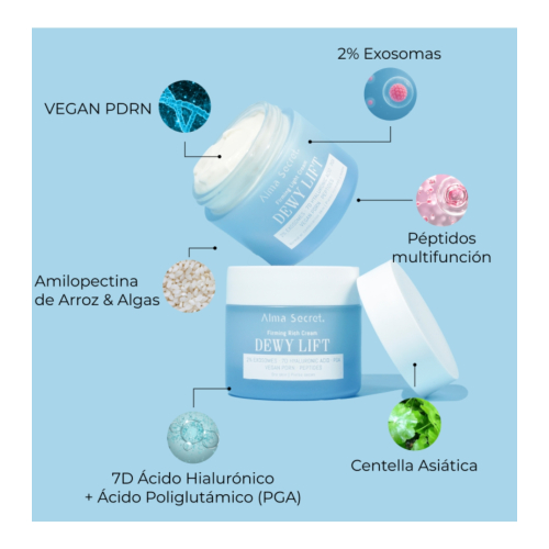 Alma Secret - Creme Facial Firmador Dewy Lift - Pele Seca