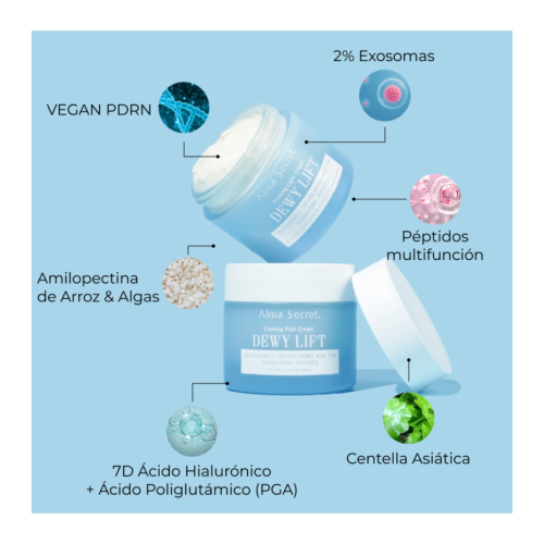 Alma Secret - Creme Facial Firmador Dewy Lift - Pele Normal a Mista