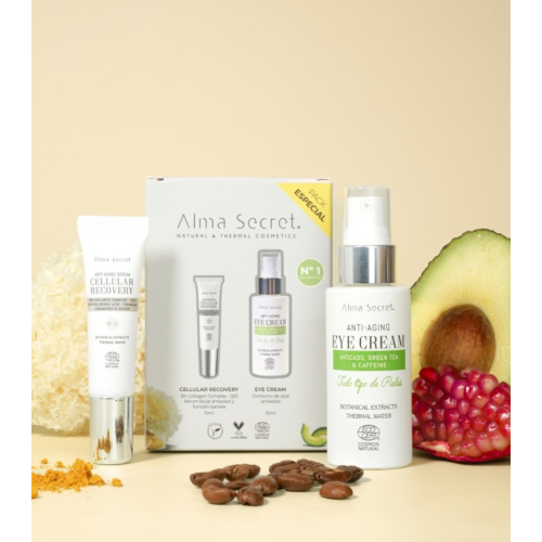 Alma Secret - Pacote especial de contorno de olhos + mini soro Cellular Recovery