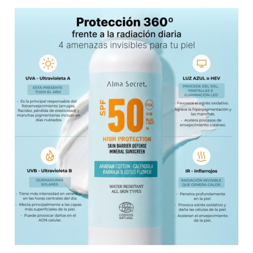 Alma Secret - Protetor Solar Corporal FPS 50 Skin Barrier Defense