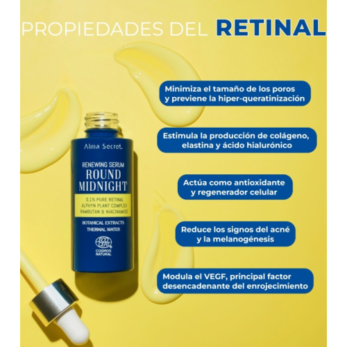 Alma Secret - Soro Retinal Puro Round Midnight 0,1%
