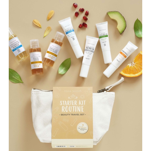 Alma Secret - Conjunto Beauty Travel Starter Kit Routine - Pele sensível e mista