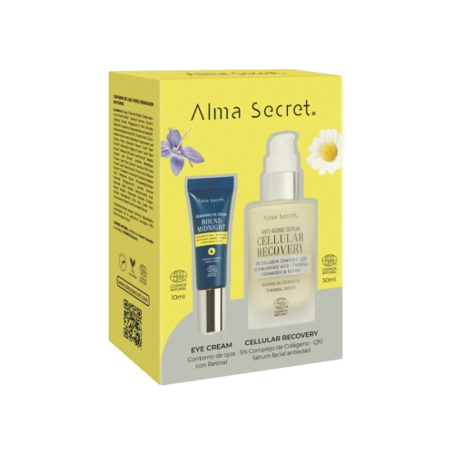 Alma Secret - Conjunto Contorno de Olhos Round Midnight + Sérum Facial Cellular Recovery