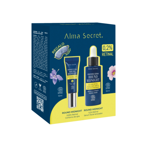 Alma Secret - Conjunto Retinal 0,2% - Contorno Round Midnight + Sérum Round Midnight 0,2%