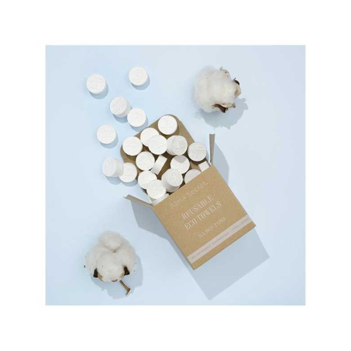 Alma Secret - Toalhitas Ecológicas Reutilizáveis Reusable Eco-Towels 50 Unid.