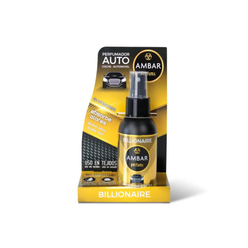 AMBAR Perfums - Spray ambientador para carro - Billionaire