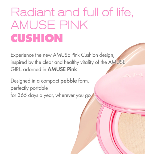 Amuse - Base Cushion Dew Power Vegan SPF50 PA++++ - 02: Healthy