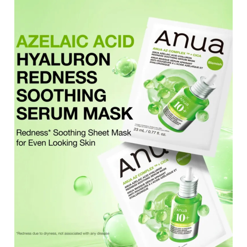 Anua - Máscara facial anti-imperfeições AZ Complex + CICA