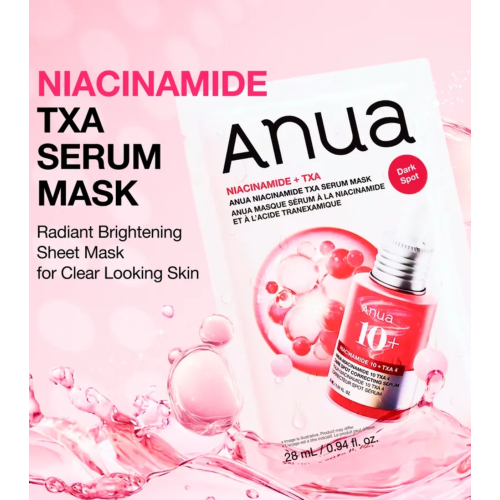 Anua - Máscara facial anti-manchas Niacinamide TXA