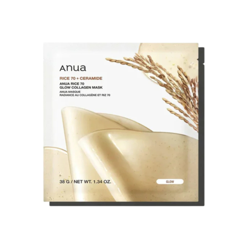 Anua - Máscara Facial Iluminadora Rice 70 + Ceramide