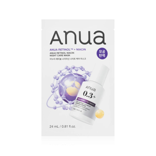 Anua - Máscara facial reafirmante Retinol + Niacin