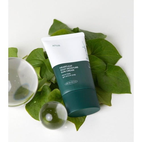 Anua - Protetor solar facial Heartleaf Silky Moisture SPF50+ PA++++
