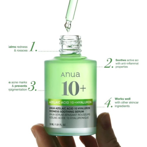 Anua - Sérum antiacne com 10+ ácido azelaico e ácido hialurônico