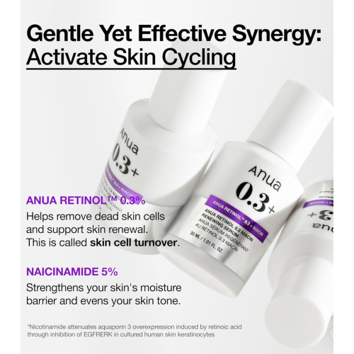 Anua - Soro de renovação Retinol 0,3% + Niacinamida