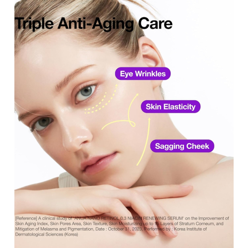 Anua - Soro de renovação Retinol 0,3% + Niacinamida