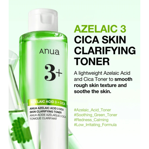 Anua - Tónico facial com ácido azelaico Skin Clarifying Toner