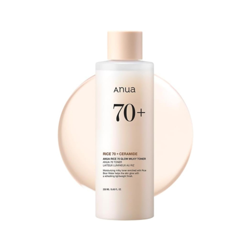 Anua - Tônico Leve Rice 70 + Ceramide Glow Milky