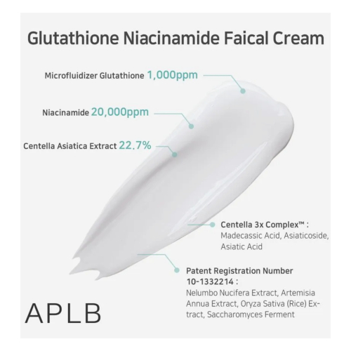 APLB - Creme Facial Iluminador Glutathione Niacinamide