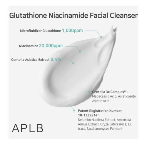 APLB - Limpador Facial Iluminador Glutathione Niacinamide
