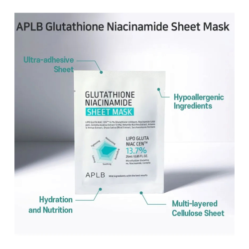 APLB - Máscara facial Glutathione Niacinamide