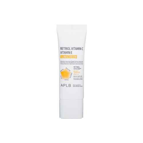 APLB - Protetor solar facial Retinol Vitamin C Vitamin E SPF50+ PA++++