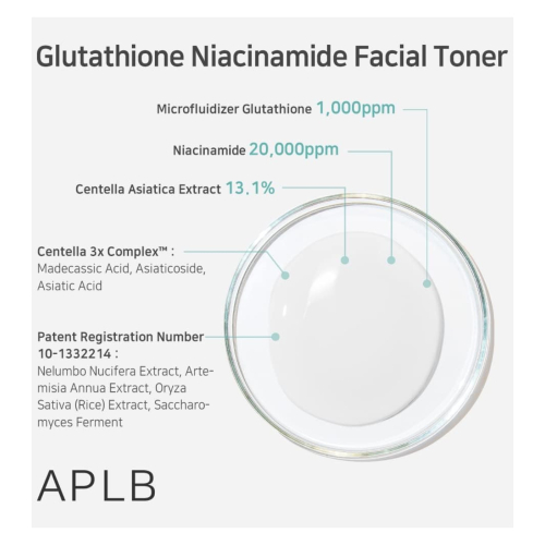 APLB - Tônico Facial Hidratante Glutathione Niacinamide