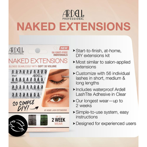 Ardell - Kit Extensões de Pestanas Naked Extensions
